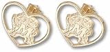Maryland Terrapins New Terrapin Heart Post Earrings - 10KT Gold Jewelry