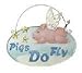 Pig with Wings Pigs Do Fly Metal Sign Wall Decor