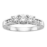 10kt. White gold, 1 ct. tw. Diamond Fashion Ring