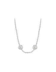 Diamonds By The Yard Necklace on a 18K White Gold Chain With One Carat Diamonds