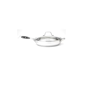 Sabatier Signature Stainless Steel Sautepan with Lid and Helper Handle