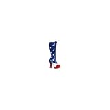 Red White And Blue USA Flag July 4th Platform Boot - 7