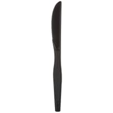 Dixie KH53C7 Heavy Weight Polystyrene Knife, Individually Wrapped, 7.5" Length, Black (Case of 1,000)
