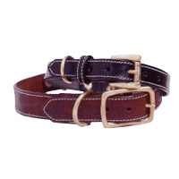 Leather Collar Brown, 1" x 23"