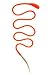 Fusionbrands The Food Loop Lace Silicone Lacing Tool, Orange