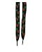 Outer Rebel Fashion Shoelaces- Wide Black with Cherries