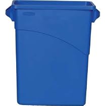 Rubbermaid-Dark Blue 15 7/8 Gallon Waste Container With Handles 15 7/8 Gallon (3541DB) Category: Material Transport