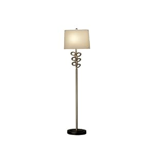 Nova Lighting 11438 Wanders Floor Lamp, Painted Antiqued Pewter And Oil Rubbed Bronze by