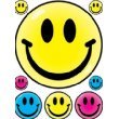 WINDOW CLING SMILE FACES 12 X 17