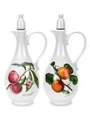 Portmeirion Pomona Earthenware Oil and Vinegar