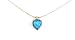 Heart shape Silver Pendant Set with heart shape Opal stone
