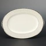 Noritake Silver Palace Oval Platter, 14-inches