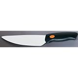 6 CHEF'S KNIFE: BLACK HANDLE WHITE BLADE, SS-1301 by StealStreet