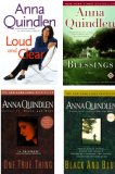 4 Book Set By Anna Quindlen; Loud and Clear (Hardcover); Blessings; One True Thing; Black and Blue
