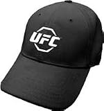 UFC Black Dobby Knit W/White Emblem Flexible Fitted Hat