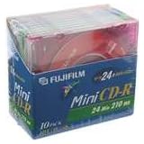FUJIFILM 25301510 Mini CD-R Color 10-pk