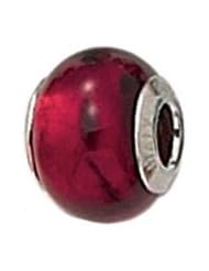 Zable July Birthstones Murano Glass Sterling Silver Charm