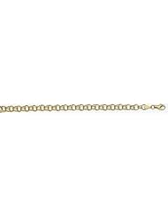 5mm Gold Charm Bracelet 7"