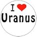 I LOVE URANUS Pinback Button 1.25" Pin / badge Heart Funny Nasa Planet Space