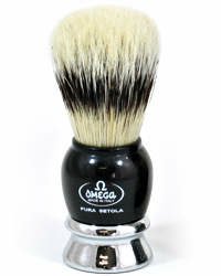 OMEGA SHAVING BRUSH #11648 PURE BRISTLE