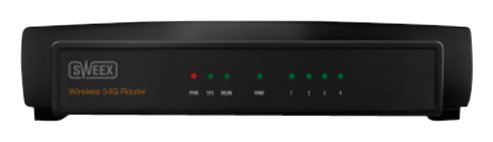 SWEEX Broadband WLAN Router 54Mbps Extended Range 4port Switch IEEE 802.11b und 802.11g Preisvergleich