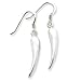 Sterling Silver Dangling Horn Earrings -