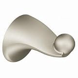 Cabrina Brushed Nickel Double Robe Hook - Moen DN8503BN