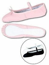 Women's Pink Deluxe Leather Ballet Shoes - Larger Sizes (Set of 2 Pairs)