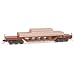N Scale Micro Trains Line PRR Heavyweight Depressed-Center Flat Car w/Load