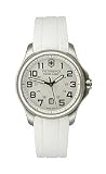 Victorinox Swiss Army Officer's Rubber Strap White Dial Women's Watch #241366