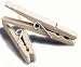 Clothes Pins Old-Fashioned Wood w/ Spring Action Pack of 50 Wooden Clothespins by Whitney Design