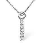 18ct Diamond Bar Pendant