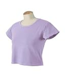 Pigment Dyed Cotton Ladies' Cropped T-shirt