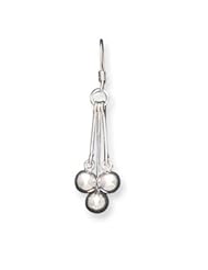 Sterling Silver Dangle Earrings QE3998"