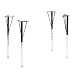 Adjustable Tapered Steel Legs, 20 High, Black Upper/Chrome Lower, HONESL2029