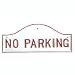 NO PARKING SIGN WT/RD B001CA0BII