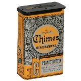 Chimes All Natural Peanut Butter Ginger Chews - 2 oz Tin
