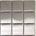 Medium 1 7/8" Square Metal Mosaic Sample