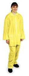 Condor 2RB37 Disposable Rainsuit, 3 Pc, Yellow, Large