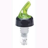 12 Measured Pour Spouts - 1 & 1/4 ounce Neon Green w/ Collar