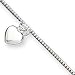 Sterling Silver Heart Anklet