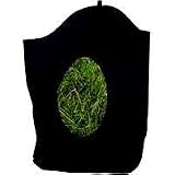 Horse Hay Bag with Brass Eyelets, Black