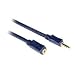 Cables To Go Velocity - Audio extender - 27 AWG - mini-phone stereo 3.5 mm (M) - mini-phone stereo 3.5 mm (F) - 100 ft - shielded - blue