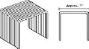 16 Gauge 15/16 inch Wide Crown staples. 7/8 Inch length Similar to Paslode GSW16-7/8