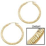 14kt. Yellow Gold, Oval Hoop Earrings