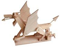 Childrens Toyshop  Toys : Self Assembly Wooden Automata Dragon Kit