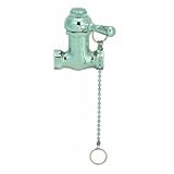 Jones Stephens S05-100 Self-Closing Heavy Duty Shower Valve with Pull Chain, Chrome