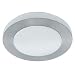 EGLO 90447A Carpi Fluorescent Flush Mount Ceiling Light, Brushed