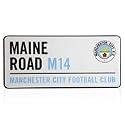 Manchester City Metal Street Sign - 24x20