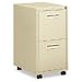 1600 Series File Pedestal File w/2 ""M"" Pull Drawers, 20d, Putty